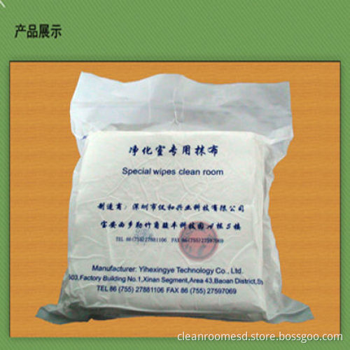 Ultra Soft 100% Polyester Single-knit Cleaning Room Wipers With High Tension Prestart